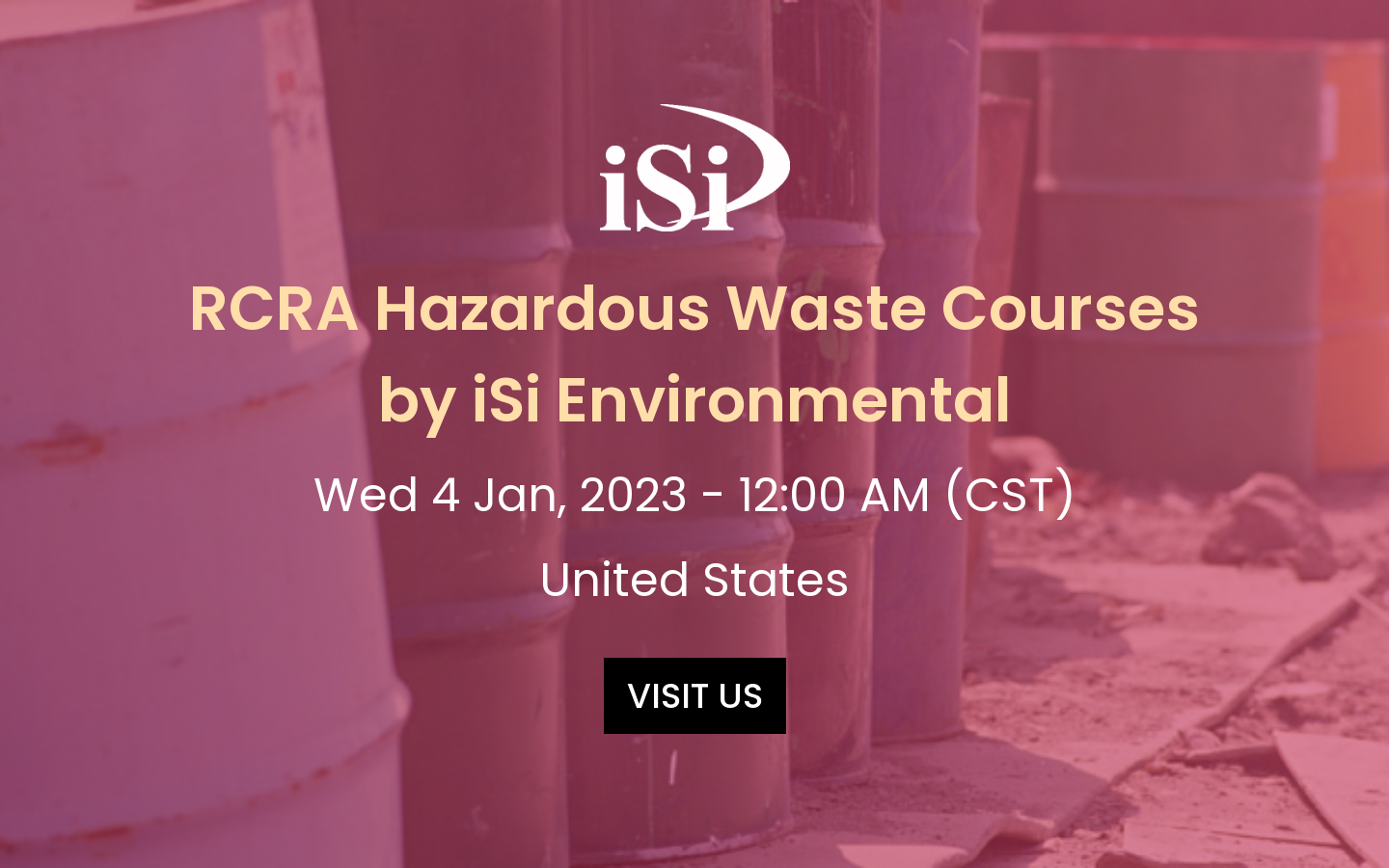 2023 RCRA Hazardous Waste Courses by iSi Environmental Wichita Jan 4